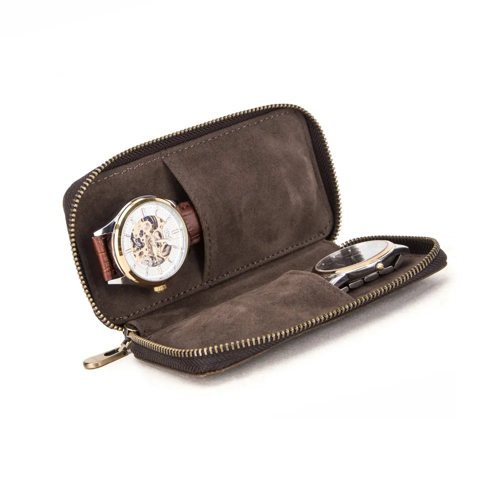 2 Slots travel pouch for watches